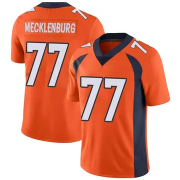 Nike Karl Mecklenburg Men's Limited Denver Broncos Orange Team Color Vapor Untouchable Jersey