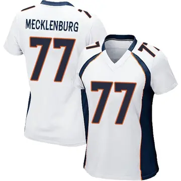 Nike Karl Mecklenburg Women's Game Denver Broncos White Jersey