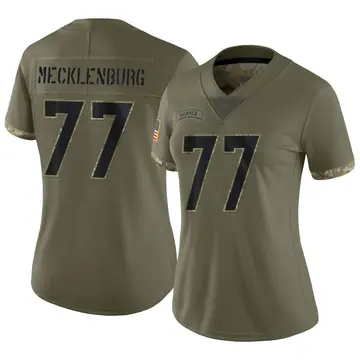 Nike Karl Mecklenburg Women's Limited Denver Broncos Olive 2022 Salute To Service Jersey
