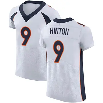 Nike Kendall Hinton Men's Elite Denver Broncos White Vapor Untouchable Jersey