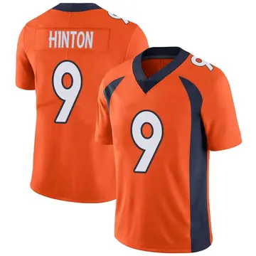 Nike Kendall Hinton Men's Limited Denver Broncos Orange Team Color Vapor Untouchable Jersey