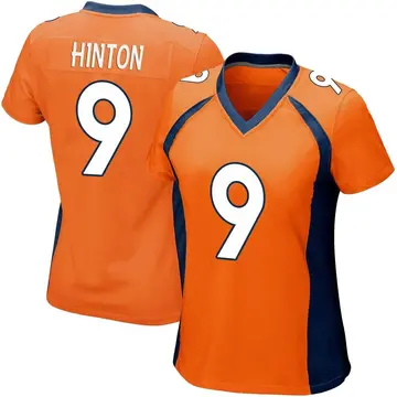 Nike Kendall Hinton Women's Game Denver Broncos Orange Team Color Jersey