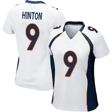Nike Kendall Hinton Women's Game Denver Broncos White Jersey