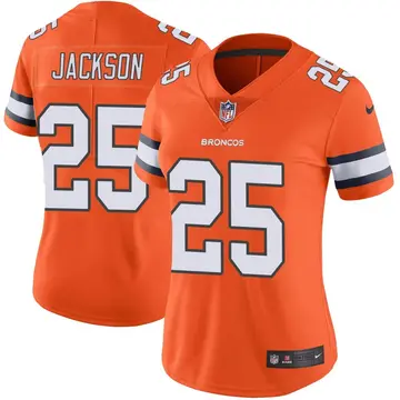 Nike Lamar Jackson Women's Limited Denver Broncos Orange Color Rush Vapor Untouchable Jersey