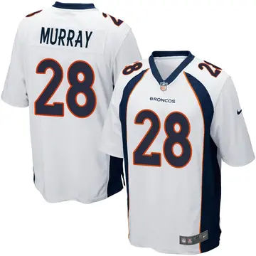Nike Latavius Murray Men's Game Denver Broncos White Jersey