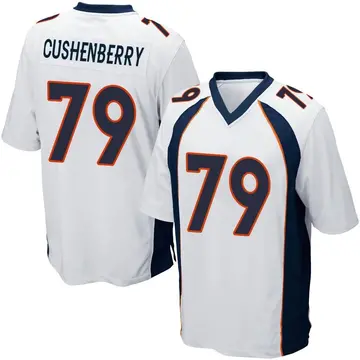 Nike Lloyd Cushenberry III Men's Game Denver Broncos White Jersey