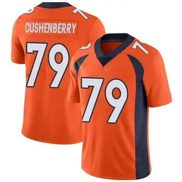 Nike Lloyd Cushenberry III Men's Limited Denver Broncos Orange Team Color Vapor Untouchable Jersey