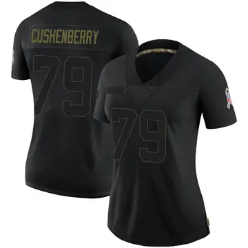 Nike Lloyd Cushenberry III Women's Limited Denver Broncos Black 2020 Salute To Service Jersey