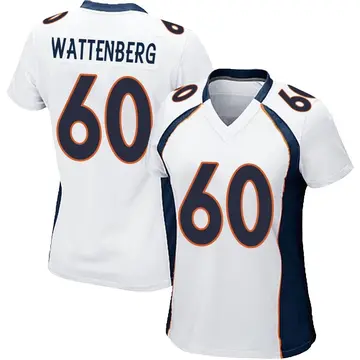 Nike Luke Wattenberg Women's Game Denver Broncos White Jersey