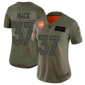 Nike Marlon Mack Women's Limited Denver Broncos Camo 2019 Salute to Service Jersey