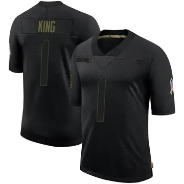 Nike Marquette King Men's Limited Denver Broncos Black 2020 Salute To Service Jersey