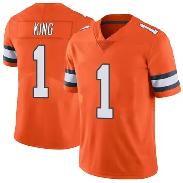 Nike Marquette King Men's Limited Denver Broncos Orange Color Rush Vapor Untouchable Jersey