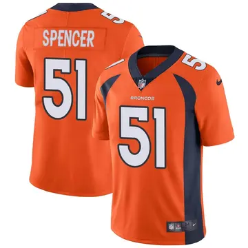 Nike Marquiss Spencer Youth Limited Denver Broncos Orange Team Color Vapor Untouchable Jersey
