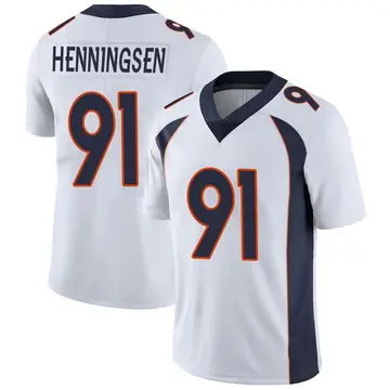 Nike Matt Henningsen Men's Limited Denver Broncos White Vapor Untouchable Jersey