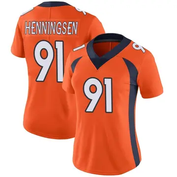 Nike Matt Henningsen Women's Limited Denver Broncos Orange Team Color Vapor Untouchable Jersey