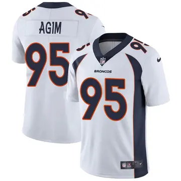 Nike McTelvin Agim Men's Limited Denver Broncos White Vapor Untouchable Jersey