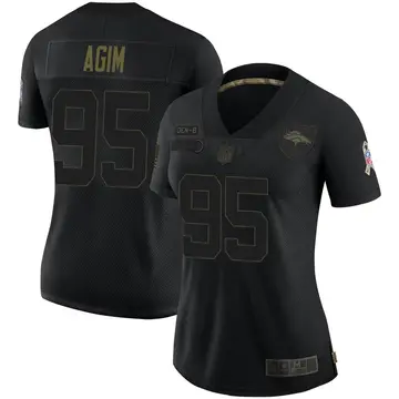Nike McTelvin Agim Women's Limited Denver Broncos Black 2020 Salute To Service Jersey