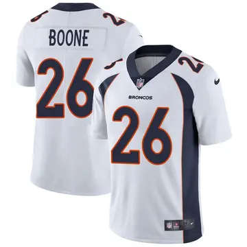 Nike Mike Boone Men's Limited Denver Broncos White Vapor Untouchable Jersey