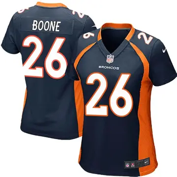 Nike Mike Boone Women's Game Denver Broncos Navy Blue Alternate Jersey