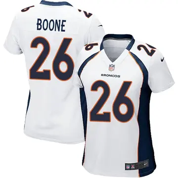 Nike Mike Boone Women's Game Denver Broncos White Jersey