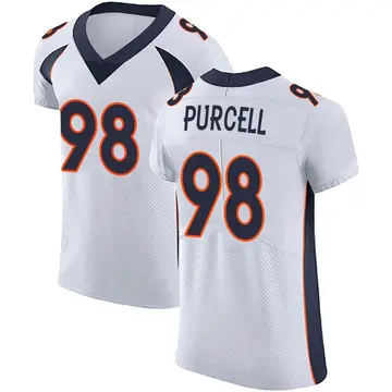 Nike Mike Purcell Men's Elite Denver Broncos White Vapor Untouchable Jersey