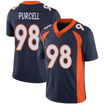 Nike Mike Purcell Youth Limited Denver Broncos Navy Vapor Untouchable Jersey