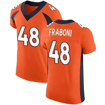 Nike Mitchell Fraboni Men's Elite Denver Broncos Orange Team Color Vapor Untouchable Jersey