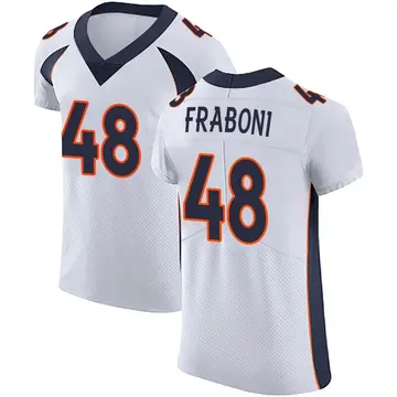 Nike Mitchell Fraboni Men's Elite Denver Broncos White Vapor Untouchable Jersey