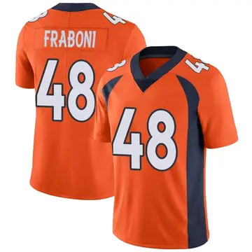 Nike Mitchell Fraboni Men's Limited Denver Broncos Orange Team Color Vapor Untouchable Jersey