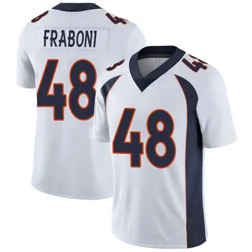 Nike Mitchell Fraboni Men's Limited Denver Broncos White Vapor Untouchable Jersey