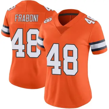 Nike Mitchell Fraboni Women's Limited Denver Broncos Orange Color Rush Vapor Untouchable Jersey