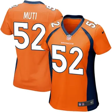 Nike Netane Muti Women's Game Denver Broncos Orange Team Color Jersey