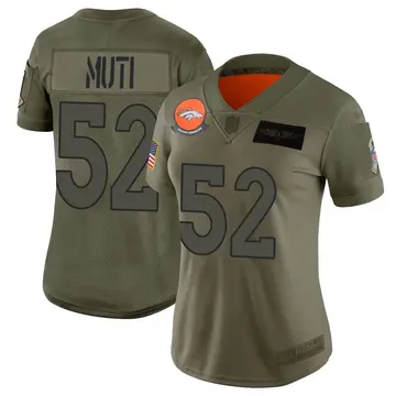 Nike Netane Muti Women's Limited Denver Broncos Camo 2019 Salute to Service Jersey