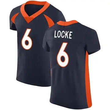Nike P.J. Locke Men's Elite Denver Broncos Navy Alternate Vapor Untouchable Jersey
