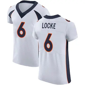 Nike P.J. Locke Men's Elite Denver Broncos White Vapor Untouchable Jersey