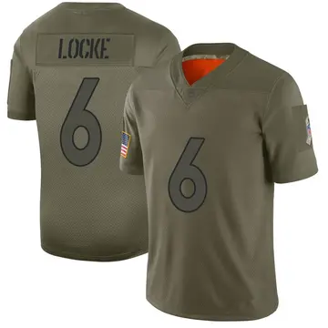 Nike P.J. Locke Men's Limited Denver Broncos Camo 2019 Salute to Service Jersey