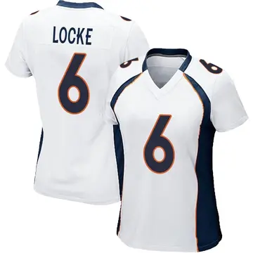 Nike P.J. Locke Women's Game Denver Broncos White Jersey
