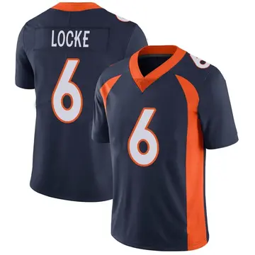 Nike P.J. Locke Youth Limited Denver Broncos Navy Vapor Untouchable Jersey