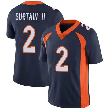 Nike Pat Surtain II Men's Limited Denver Broncos Navy Vapor Untouchable Jersey