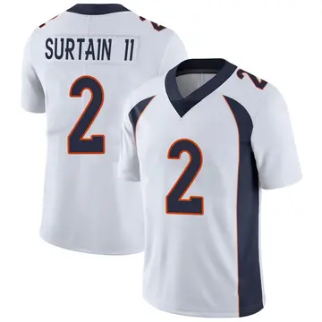 Nike Pat Surtain II Men's Limited Denver Broncos White Vapor Untouchable Jersey