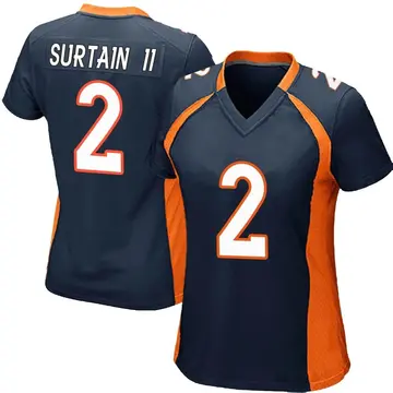Nike Pat Surtain II Women's Game Denver Broncos Navy Blue Alternate Jersey