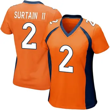 Nike Pat Surtain II Women's Game Denver Broncos Orange Team Color Jersey