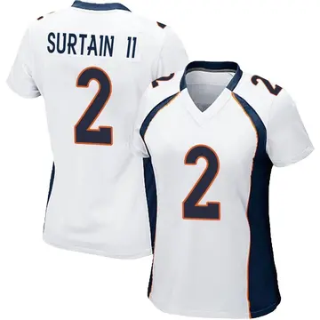 Nike Pat Surtain II Women's Game Denver Broncos White Jersey