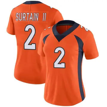 Nike Pat Surtain II Women's Limited Denver Broncos Orange Team Color Vapor Untouchable Jersey