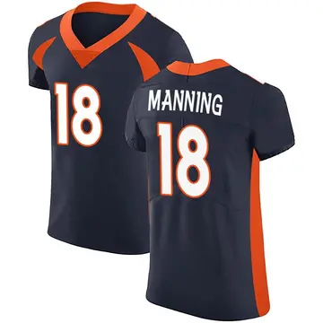 Nike Peyton Manning Men's Elite Denver Broncos Navy Alternate Vapor Untouchable Jersey