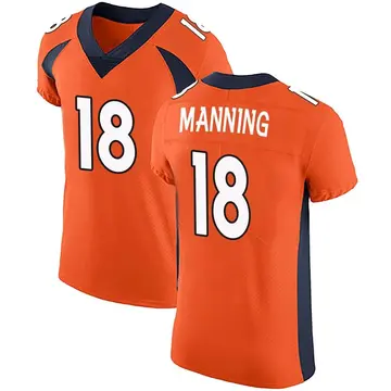 Nike Peyton Manning Men's Elite Denver Broncos Orange Team Color Vapor Untouchable Jersey