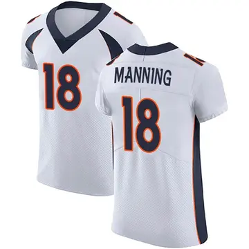 Nike Peyton Manning Men's Elite Denver Broncos White Vapor Untouchable Jersey