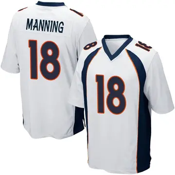 Nike Peyton Manning Men's Game Denver Broncos White Jersey
