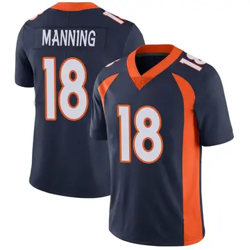 Nike Peyton Manning Men's Limited Denver Broncos Navy Vapor Untouchable Jersey