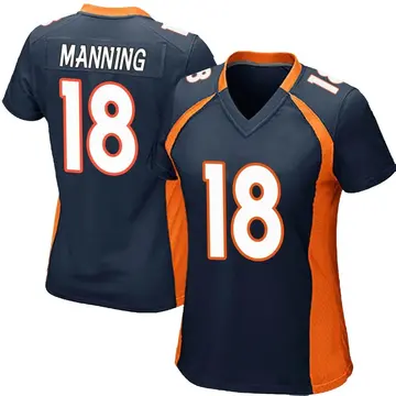 Nike Peyton Manning Women's Game Denver Broncos Navy Blue Alternate Jersey